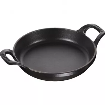 Staub Round Baking & Casserole Dish 16 cm 0.4 L Cast Iron Black