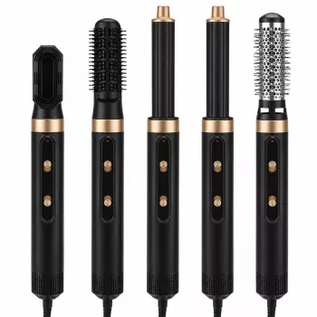 StayBeauty by Extralink M-17934 5-in-1 Hot Air Styler with Ionic Technology, 1000W, 5 Attachments, Adjustable Heat and Speed