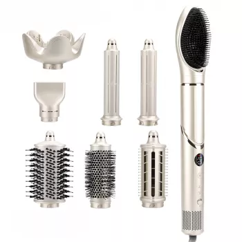 StayBeauty by Extralink M-17959L Foldable 8-in-1 Hot Air Styler with Ionization, 1400W, 8 Attachments, Styling Set