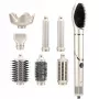 StayBeauty by Extralink M-17959L Foldable 8-in-1 Hot Air Styler with Ionization, 1400W, 8 Attachments, Styling Set