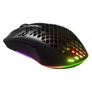 SteelSeries Aerox 3 Wireless Optical Gaming Mouse - 18000 CPI, 80M Clicks, RGB, Onyx - Refurbished