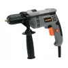 STHOR 78997 Hammer Drill 800W with 13mm Keyed Chuck, 0-3000 RPM, 0-48000 BPM, Variable Speed, Reversible, Auxiliary Handle, Depth Stop