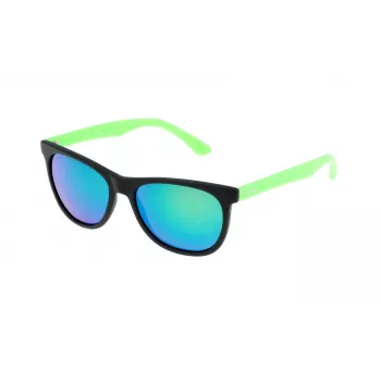 STING MAN SS654154U28V Rectangular Sunglasses - Black Frame Grey Lens 56/17/140 mm