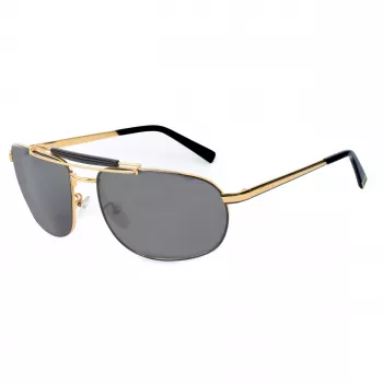 STING MAN Sunglasses SST381-640201 Black Rectangular Acetate 64/18/135 mm UV400