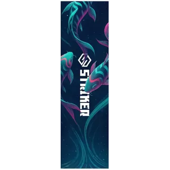 Striker Pro Scooter Griptape Neon Fish – Abrasive Silicon Carbide, 610x152mm, Stunt Scooter Grip Tape