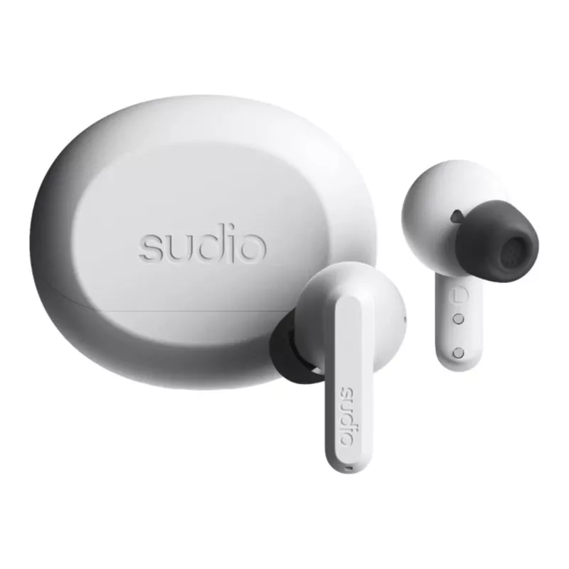 Sudio A3 Pro True Wireless Earbuds, Bluetooth 5.4, Fog White