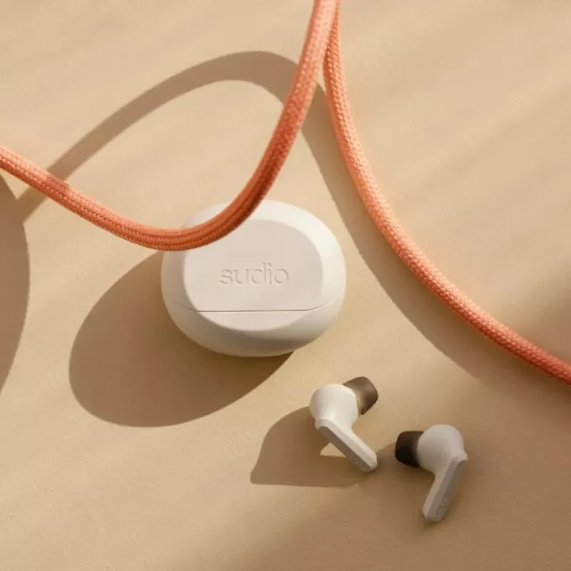 Sudio A3 Pro True Wireless Earbuds, Bluetooth 5.4, Fog White
