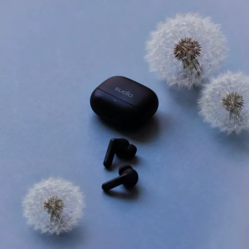 Sudio C8 True Wireless Earbuds, ANC, Bluetooth 5.4, Black