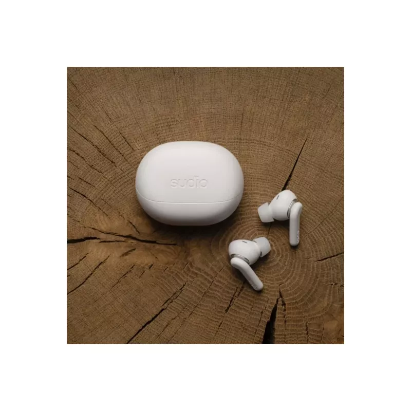 Sudio E4 Pro True Wireless Earbuds, Bluetooth 6.0, Cloud White
