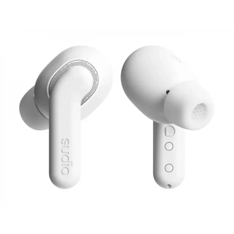 Sudio E4 Pro True Wireless Earbuds, Bluetooth 6.0, Cloud White