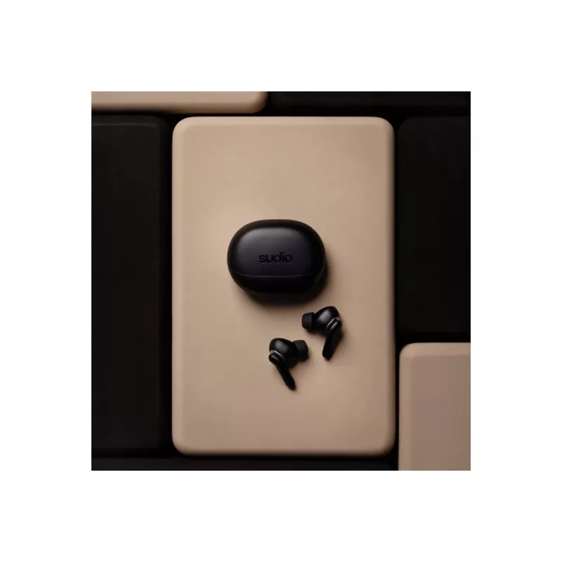 Sudio E4 Pro True Wireless Earbuds, Bluetooth 6.0, Midnight Black