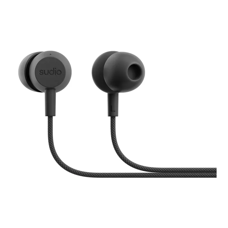 Sudio V3 Wireless In-Ear Earbuds with Microphone, USB-C Charging, Dusty Black