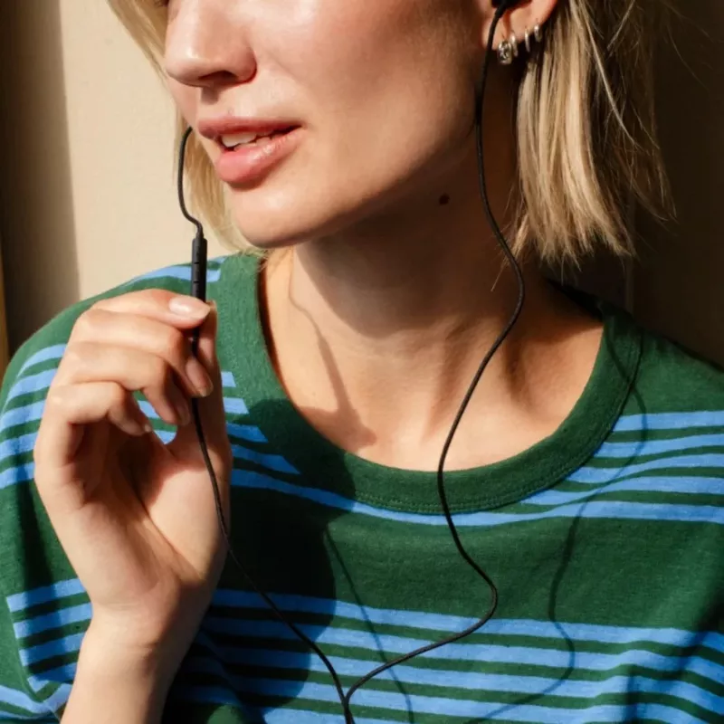 Sudio V3 Wireless In-Ear Earbuds with Microphone, USB-C Charging, Dusty Black