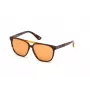 Sunglasses WEB EYEWEAR Unisex WE0263-5956J Square Havana Acetate Frame Green Polycarbonate Lens 59/13/145 mm UV400