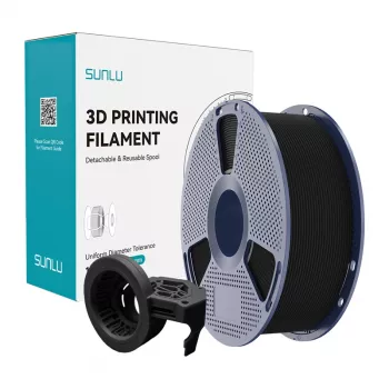 SUNLU PETG High-Speed Matte Filament (Black, 1.75 mm, 1 kg)