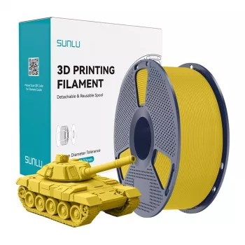 SUNLU PLA+ High-Speed 3D Printer Filament, Yellow, 1.75mm, 1kg