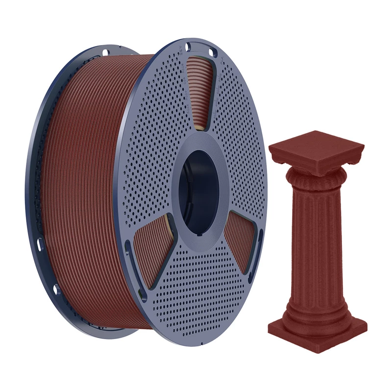 SUNLU PLA High-Speed Marble Filament, Brick Red, 1.75mm, 1kg