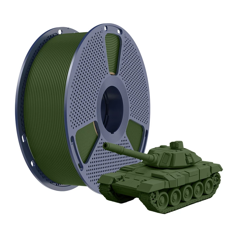 SUNLU PLA+ High-Speed Olive Filament 1.75mm 1kg for FDM Printers