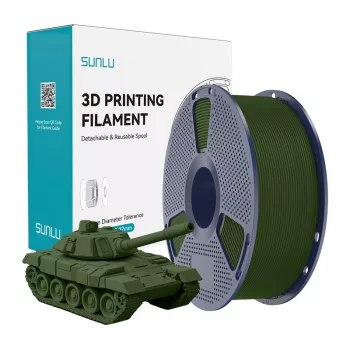 SUNLU PLA+ High-Speed Olive Filament 1.75mm 1kg for FDM Printers