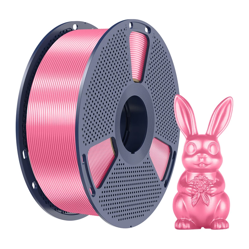 Sunlu PLA+ Silk Filament 1.75mm Pink 1kg – High Gloss Silk Finish for FDM 3D Printers