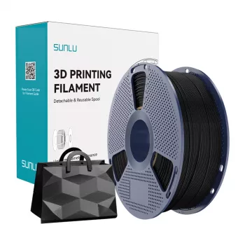 SUNLU TPU Silk B 3D Printer Filament 1.75 mm 1 kg Black