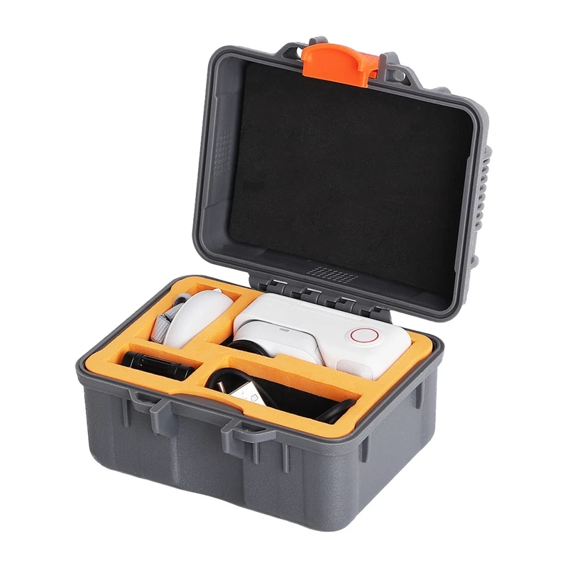 SUNNYLIFE AQX-23 Mini Waterproof Case for Insta360 GO Ultra, 30m Transparent PC/Tempered Glass
