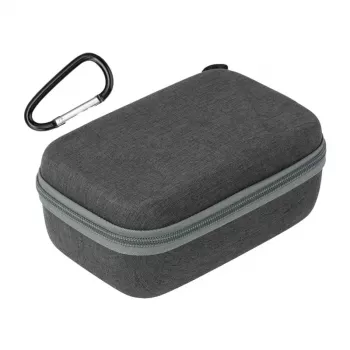Sunnylife Transport Case for DJI Mini 4 Pro / Mini 3 Pro / Mini 3 Drone Body - Hard Shell PU Leather Carrying Case with Wrist Strap (Grey/Black)