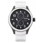 SUPERDRY Men's Analog Quartz Watch SYG110W 44mm Black Silicone Strap
