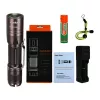 SUPERFIRE A6 Flashlight - 1200 Lumens P50 LED, 280m Beam, USB Rechargeable, Zoomable, IP44