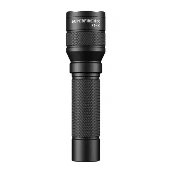 SUPERFIRE F1-X Rechargeable LED Flashlight 2000 Lumens USB-C Zoomable IP44