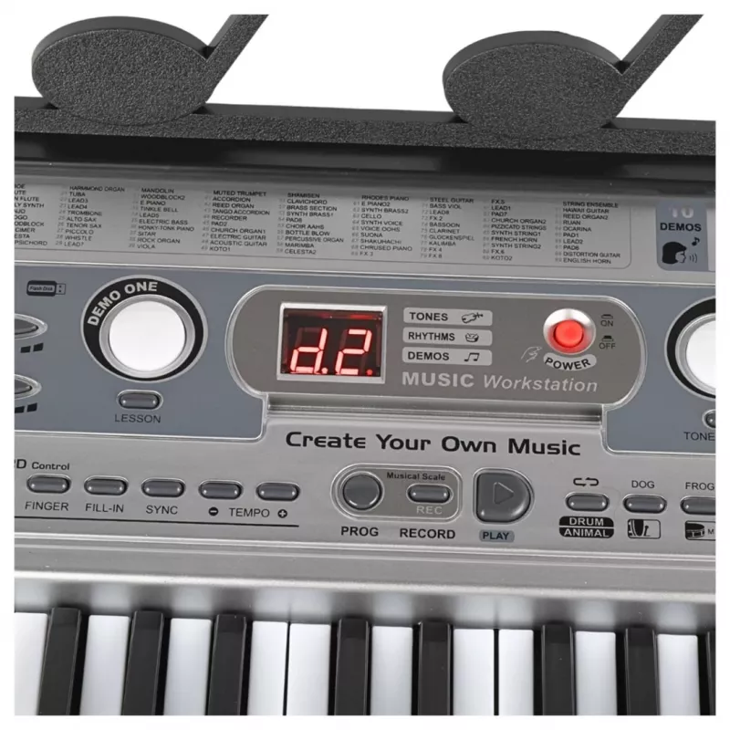 SUPRIMO 824 USB - 49-Key Electronic Learning Keyboard with Microphone for Children