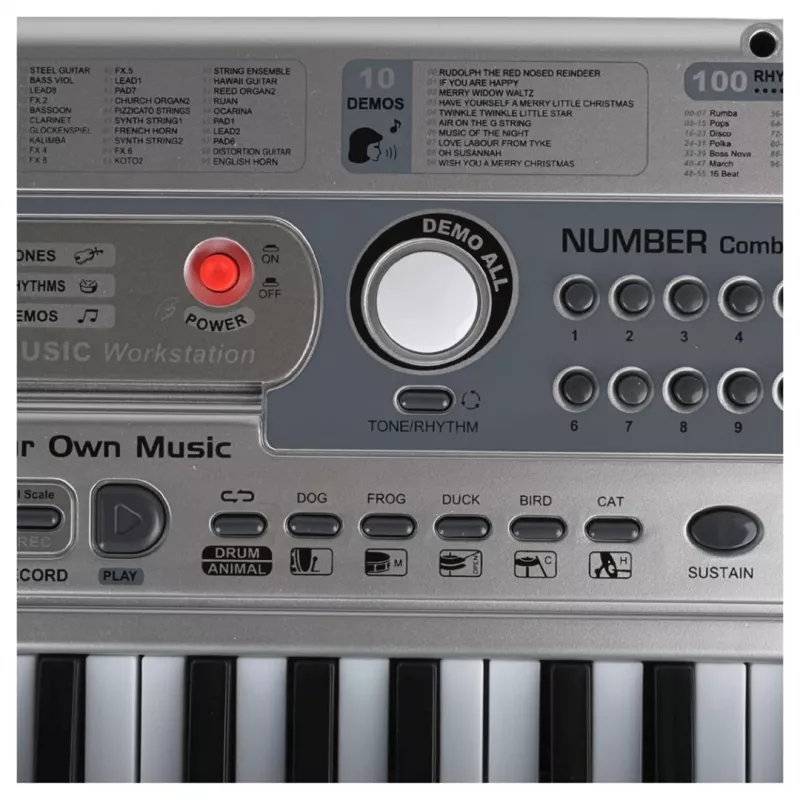 SUPRIMO 824 USB - 49-Key Electronic Learning Keyboard with Microphone for Children