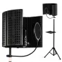 SUPRIMO AC5 SET 5-Panel Acoustic Isolation Screen for Microphone, Foldable, Black