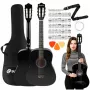 SUPRIMO CGS2 BK Classical Guitar 4/4 Black for Learning