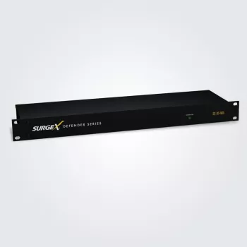 SURGEX Defender Power Protection – Advanced Series Mode Surge Eliminator, 20A, 2x NEMA 5-20R, Wall/Rack Mountable