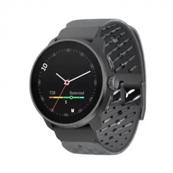 Suunto Race S Graphite GPS Multisport Watch with 1.32 inch AMOLED Touchscreen, Stainless Steel, Heart Rate, 100m Water Resistance