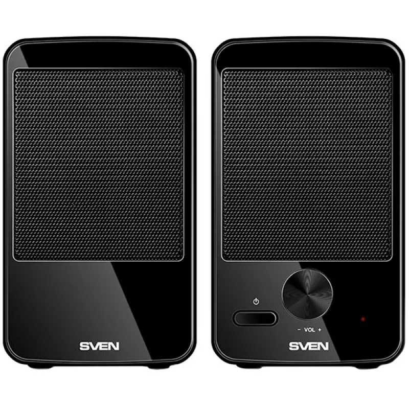 SVEN 312 USB-Powered 2x2W Speaker System with Front Power Button and Volume Control