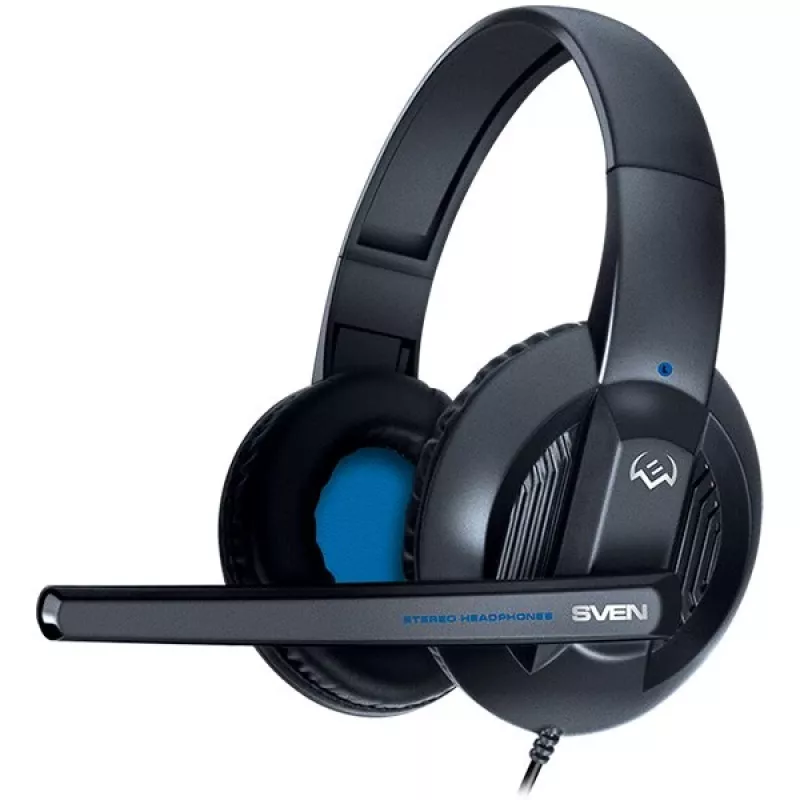 SVEN AP-680MV Wired Over-Ear Headset with Microphone, Black