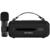 SVEN PS-255 Speaker, Black (12W, Bluetooth, FM, USB, Karaoke Mic, 3600mAh)