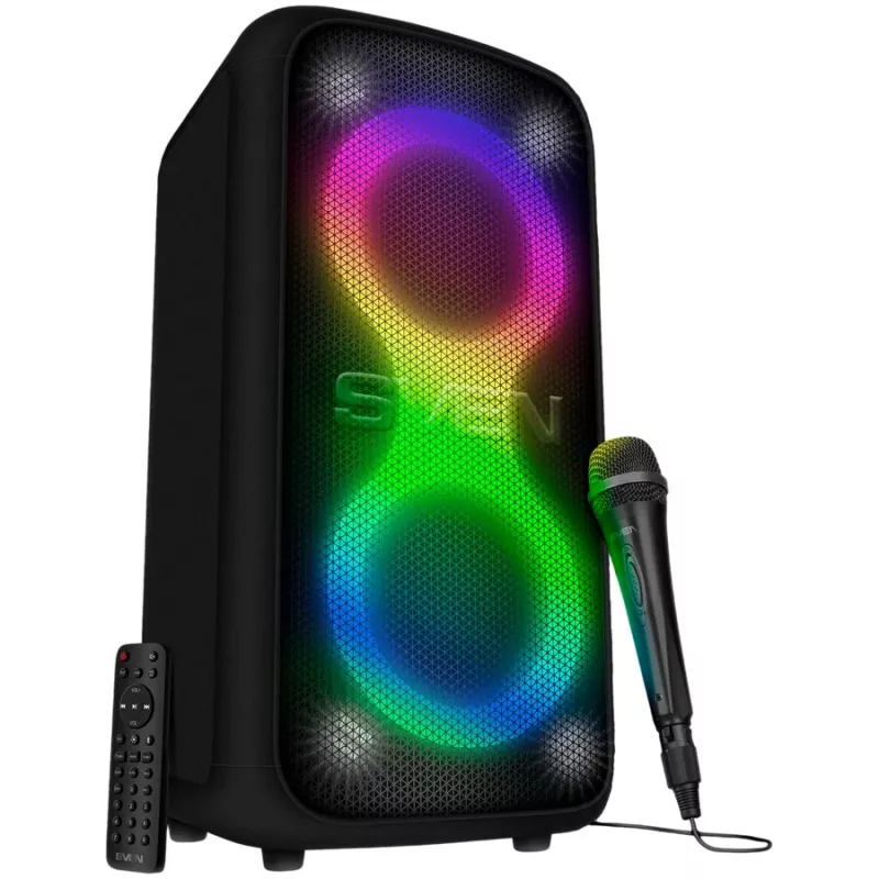 SVEN PS-960 2.0 Portable Bluetooth Speaker 160W TWS FM USB LED Black