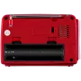 SVEN SRP-150 Portable Speaker, Red (3W, Bluetooth, FM/AM/SW, USB, microSD, Flashlight, Battery)