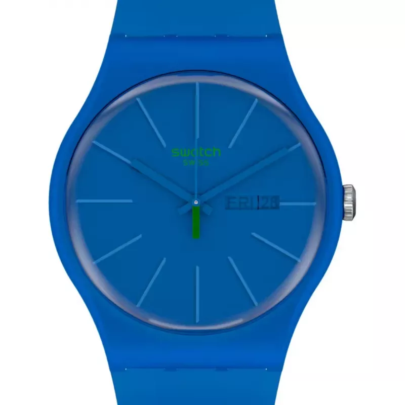 Swatch New Gent SO29N700 Men's Blue Bioceramic Watch 41mm