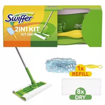 Swiffer Sweeper 2-in-1 Floor and Dust Broom Starter Kit