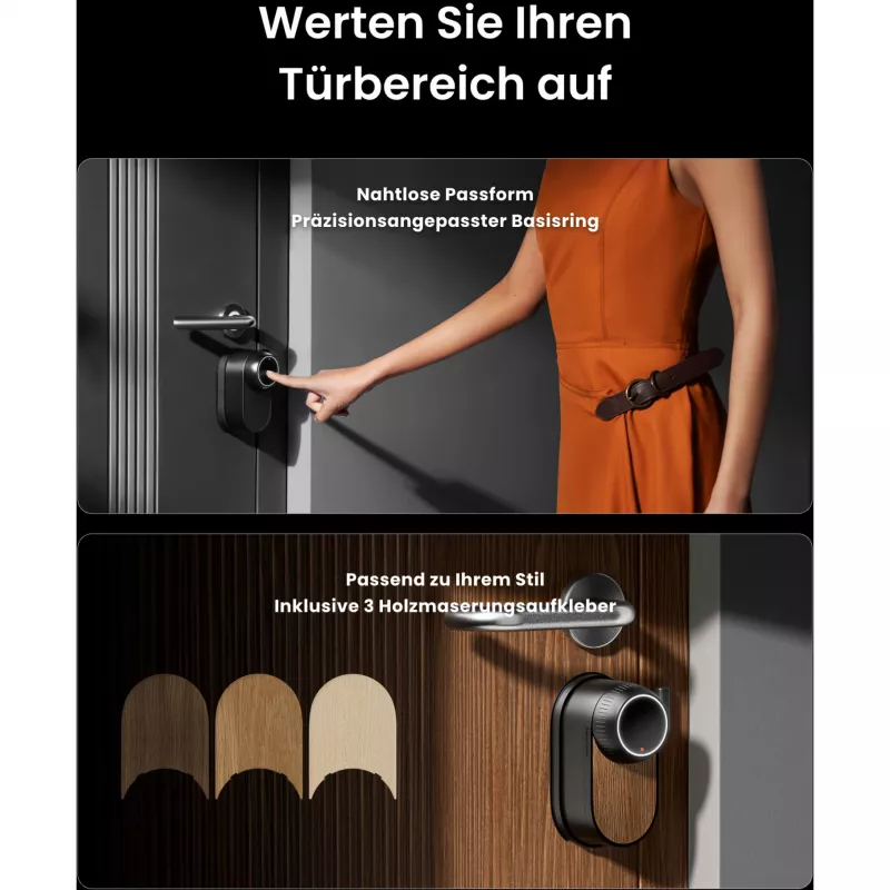 SwitchBot Ultra Touch Bundle Black, Lock Ultra Black, Keypad Touch, Hub Mini