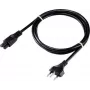 SYGONIX SY-5042688 Cold Appliance Power Cable, Schuko to IEC C13, 1.8 m, Black