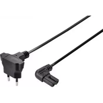 Sygonix SY-5043506 Mains Power Cable CEE 7/7 to IEC C13 5 m Black