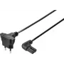 Sygonix SY-5043506 Mains Power Cable CEE 7/7 to IEC C13 5 m Black