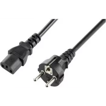 Sygonix SY-5243880 Spiral Power Cable CEE 7/7 to IEC C13 2.5m Black