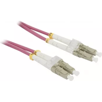Synergy 21 15m OM4 LC-LC Duplex Fiber Optic Patch Cable, Violet