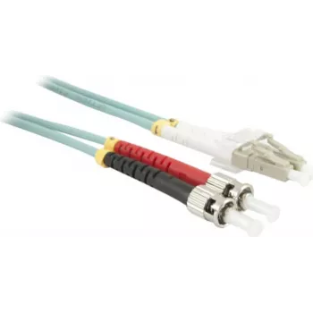 SYNERGY21 2m OM3 LC-ST Duplex Multimode Fiber Patch Cable, 50/125µm, LSZH, Blue S216286